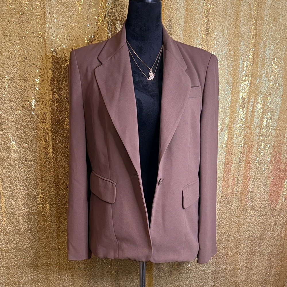 INC International Concepts Women's Brown-tan  Blazer